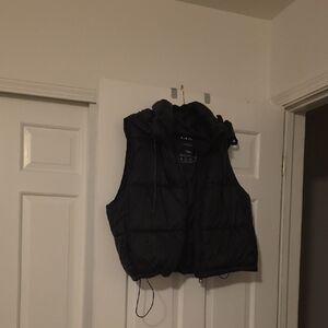 Zara Charcoal Puffer Vest